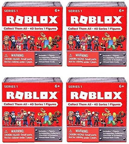 Roblox Series 1 Action Figure Mystery Box Set Of 4 Boxes Todds Store - 