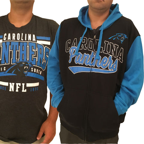 Men's Carolina Panthers Nike Blue Performance Full-Zip Hoodie in