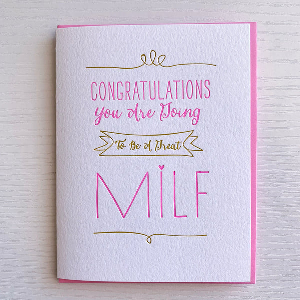 New Mom Going to be a great MILF Card – DeLuce Design