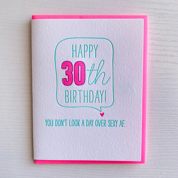 30th Birthday Sexy AF Card – DeLuce Design