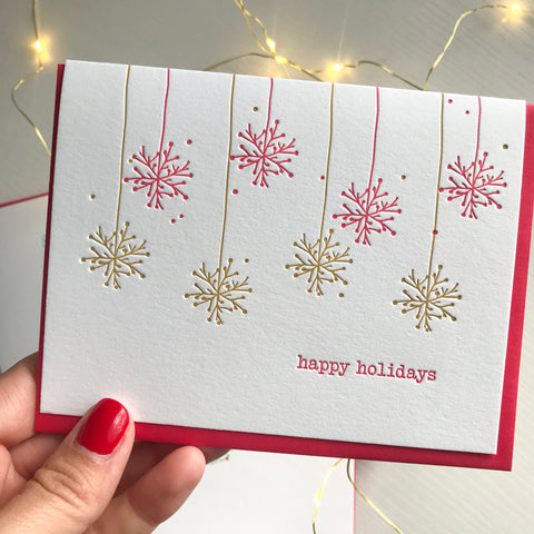 letterpress holiday cards