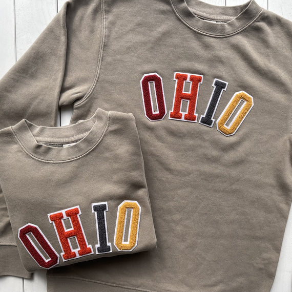 Ohio Embroidered Crew Sweatshirts