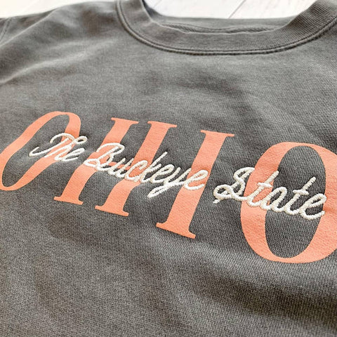 Jupmode Ohioan Embroidered Sweatshirt