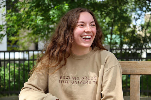 bowling green state university embroidered crew