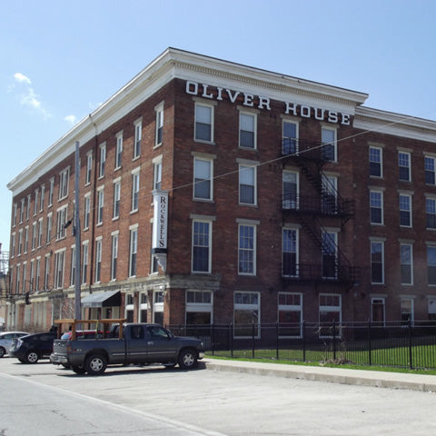 Oliver House photographed on a sunny day