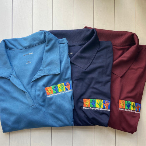 polo shirts with logos on the left chest