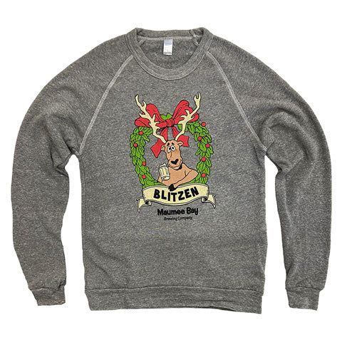 Maumee Bay Brewing Blitzen Holiday Ale Crew Sweatshirt