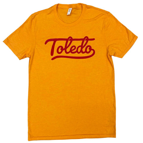 orange Toledo Red script Shirt
