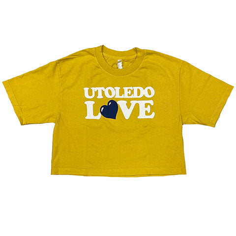 mustard yellow t-shirt celebrating University of Toledo