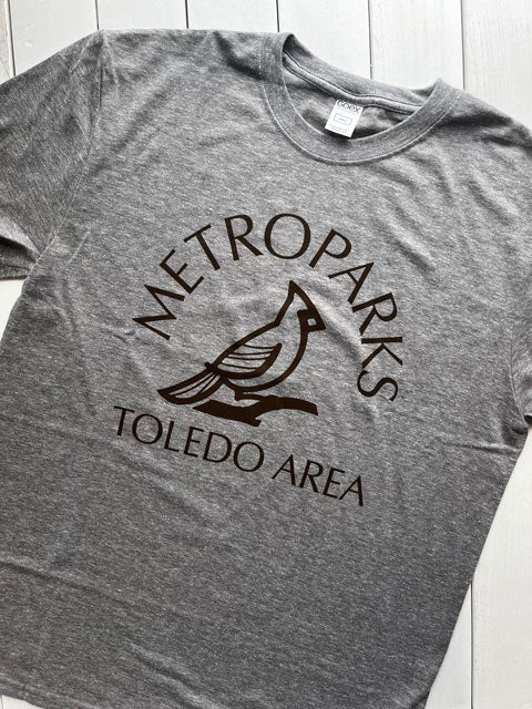 gray Vintage Metroparks Toledo Cardinal Shirt