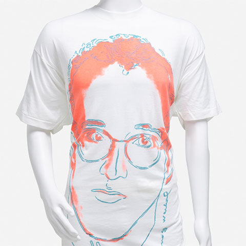 vintage t-shirt with Keith Haring portrait by Andy Warhol