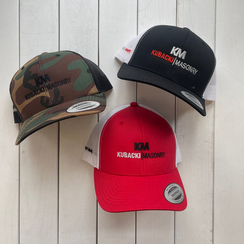 kubacki masonry trucker hats