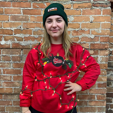 ohio christmas crew sweatshirt