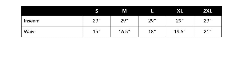 Size Chart - Eco Fleece Sweatpants – Jupmode