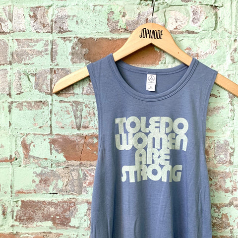 toledo women are strong muscle tank top