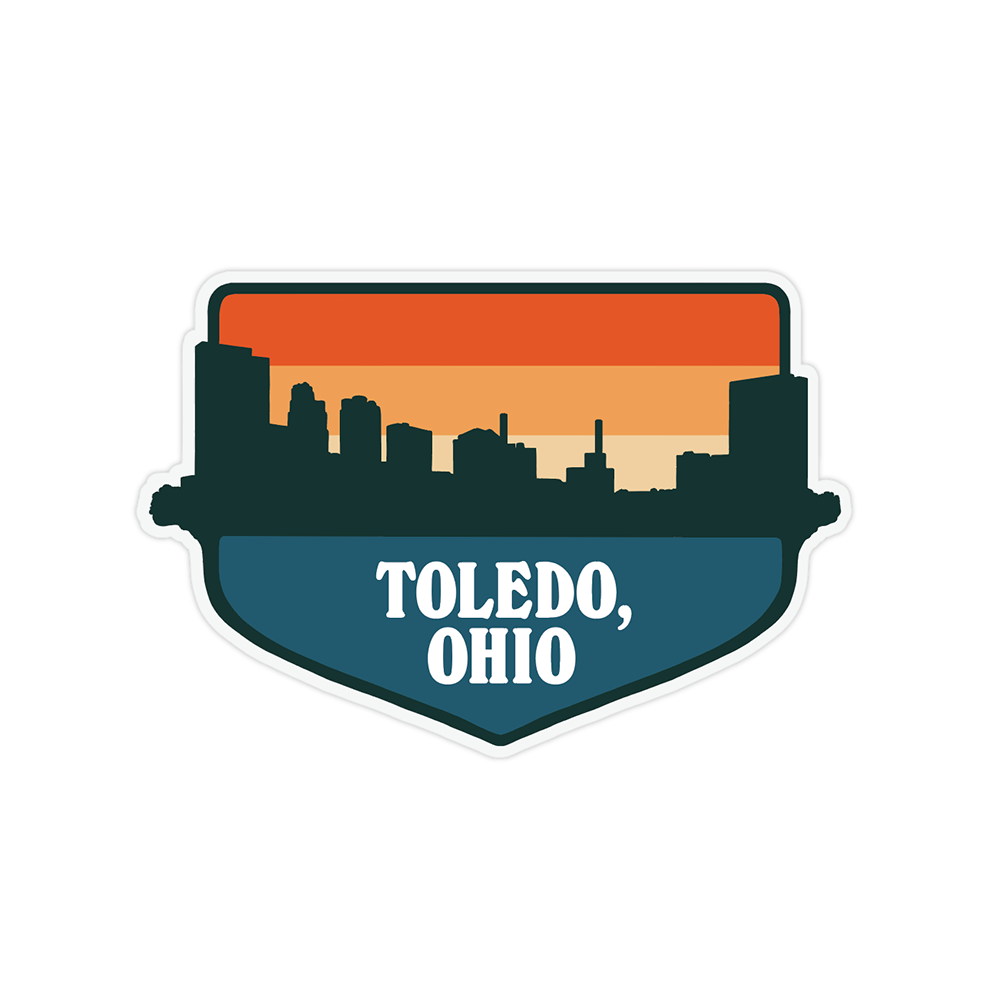 3-Pack Toledo Skyline Magnets