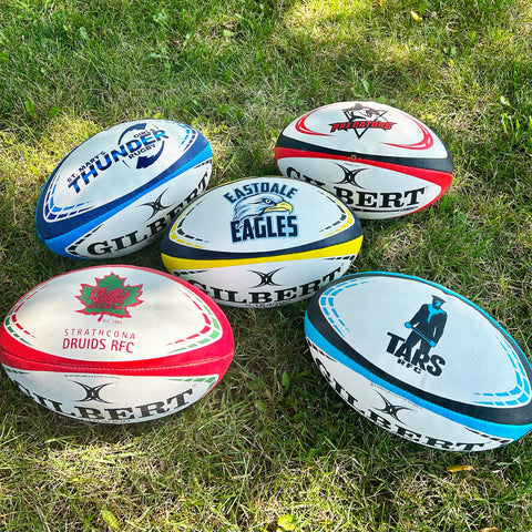 Custom Gilbert Rugby Balls