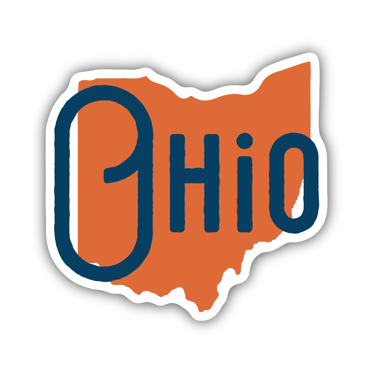 Ohio Circle Crest Sticker - Stickers Northwest