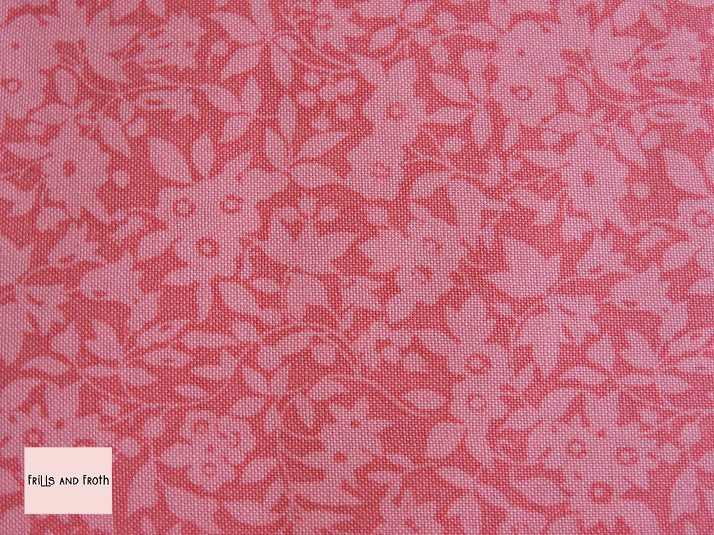 Liberty Fabric Daisy Shadow in pink quilting cotton