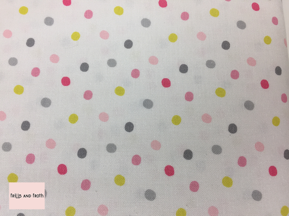 Michael Miller 'Organic Dot' in pink quilting fabric