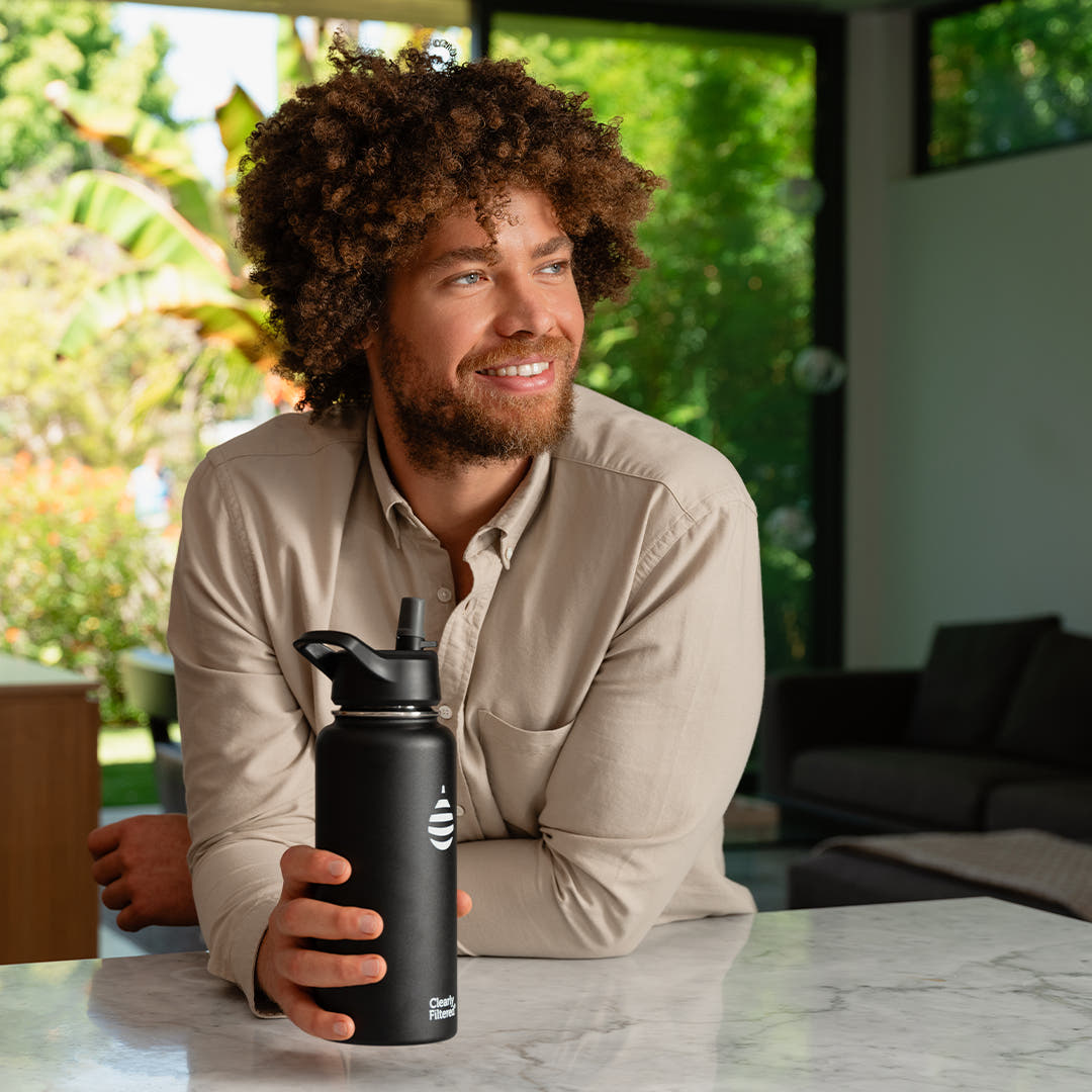 Tritan Water Bottle with Filter: 24oz BPA-Free | Clearly Filtered