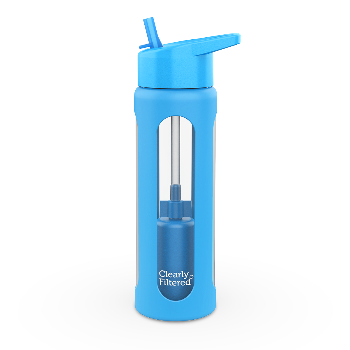 20oz Glass Filtered Water Bottle