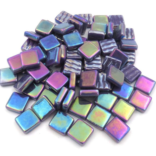 PandaHall Elite Purple Square Mosaic Tiles, 230pcs Bulk Mosaic