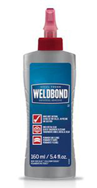  Weldbond Multi-Surface Glue, Bonds Most Anything! Non-Toxic Glue,  Use as Wood Glue or on Glass Crafts Ceramic Tile Mosaic Stone Fabric Carpet  Metal & More. Dries Crystal Clear 14.2 oz /