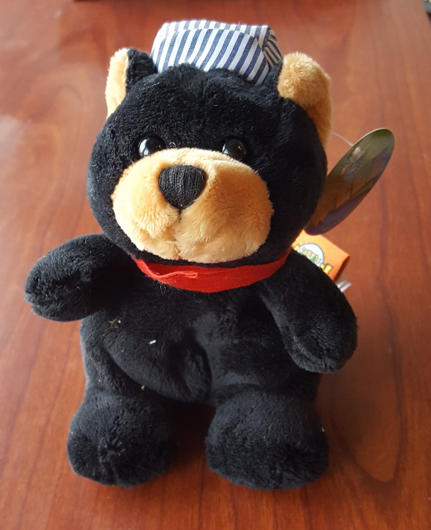 small black bear stuffed animal