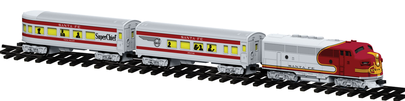 lionel santa fe passenger train set