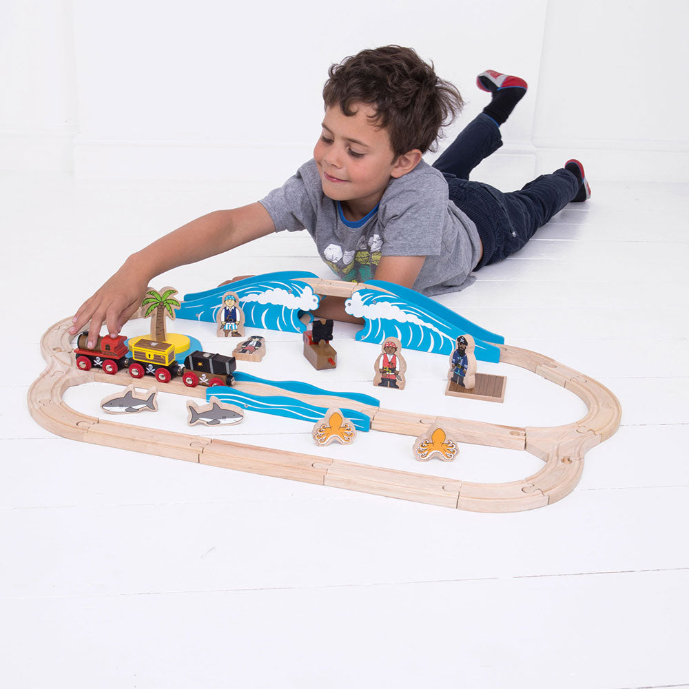 bigjigs pirate train set