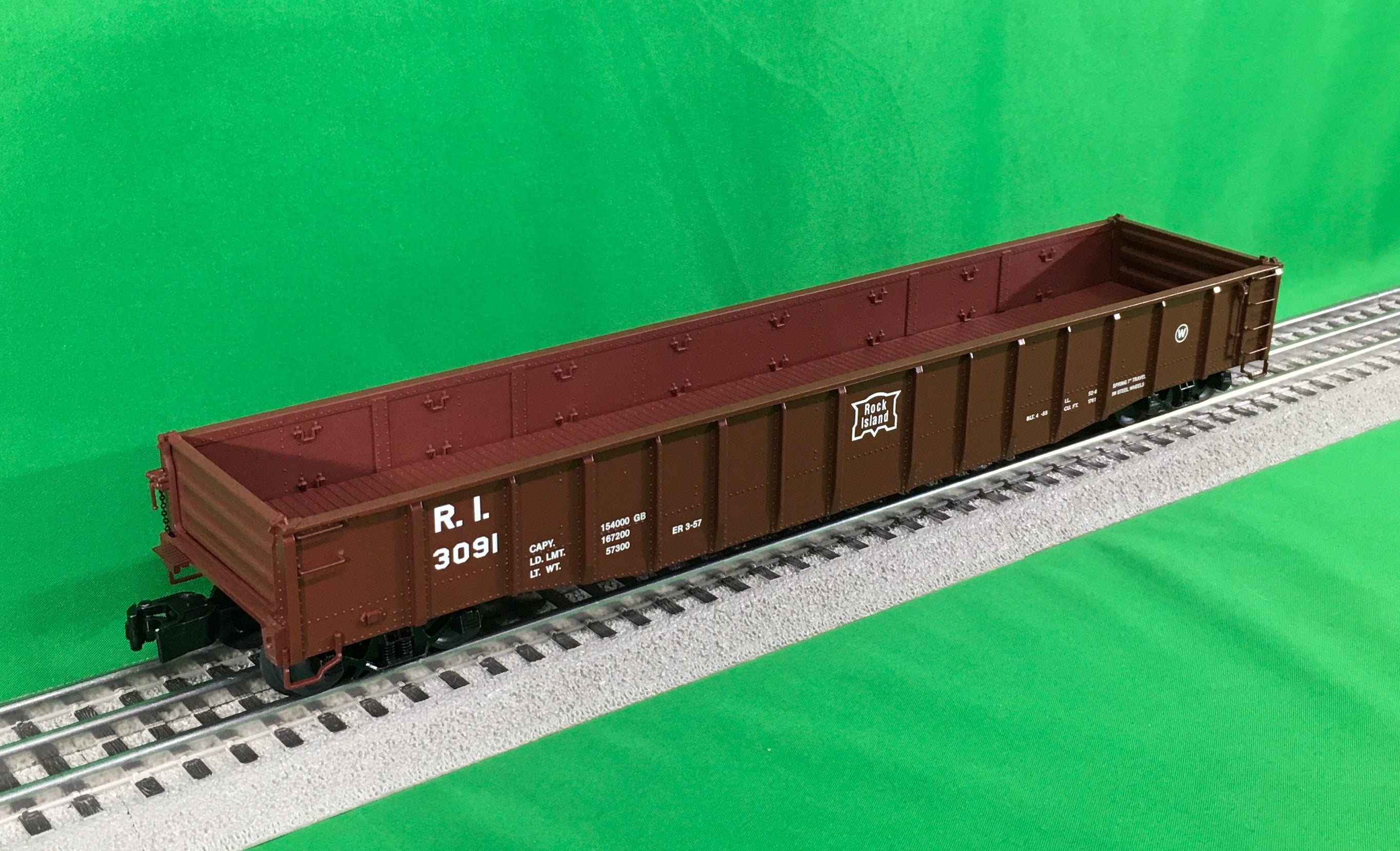 Grzyboski's Train Store: Milwauke Road Gondola w/reels FF#2