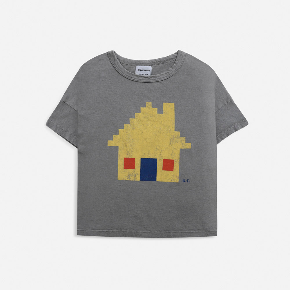 NEW Bobo Choses Brick House Kid Short Sleeve Tee Dark Grey | BIEN BIEN bienbienshop.com