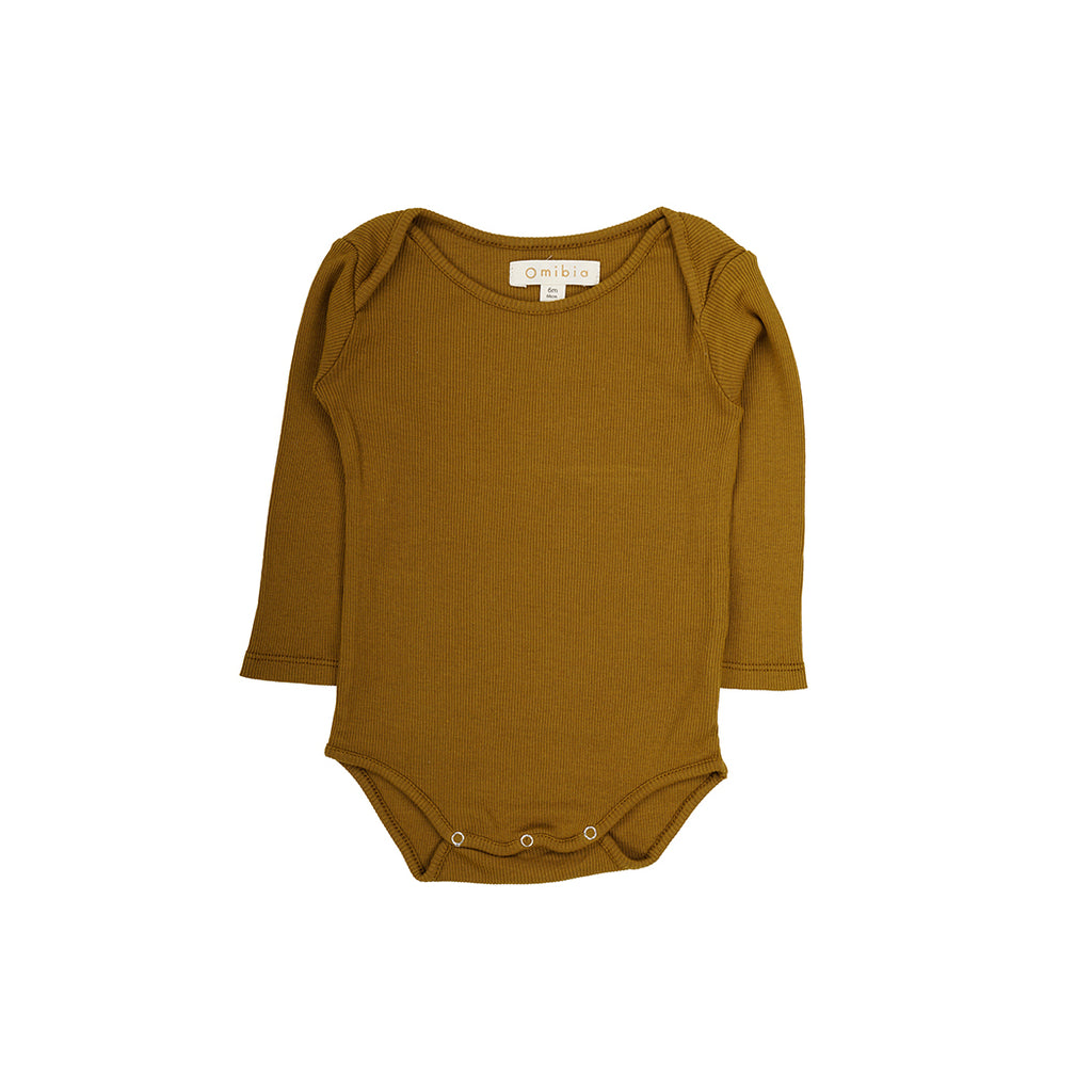 mustard baby onesie