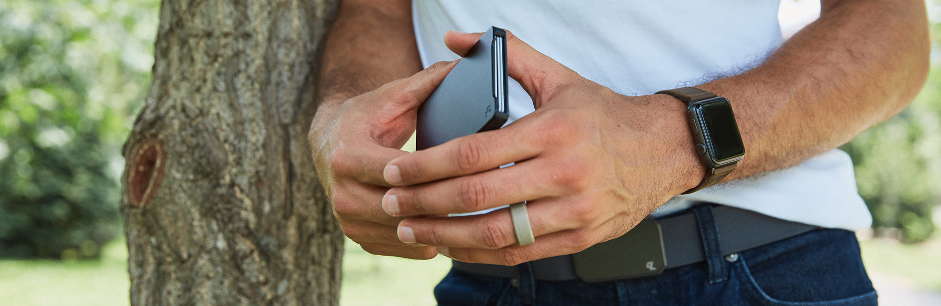 Gunmetal Wallet Chain - for Men - Collin Rowe