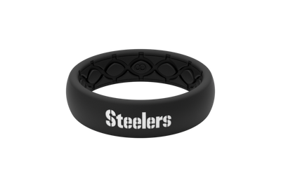 Pittsburgh Steelers Silicone Wedding Ring, Lifetime Warranty