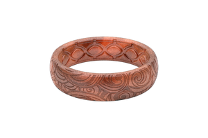 Get Your Groove Life Solid Coral Thin Silicone Ring Now!