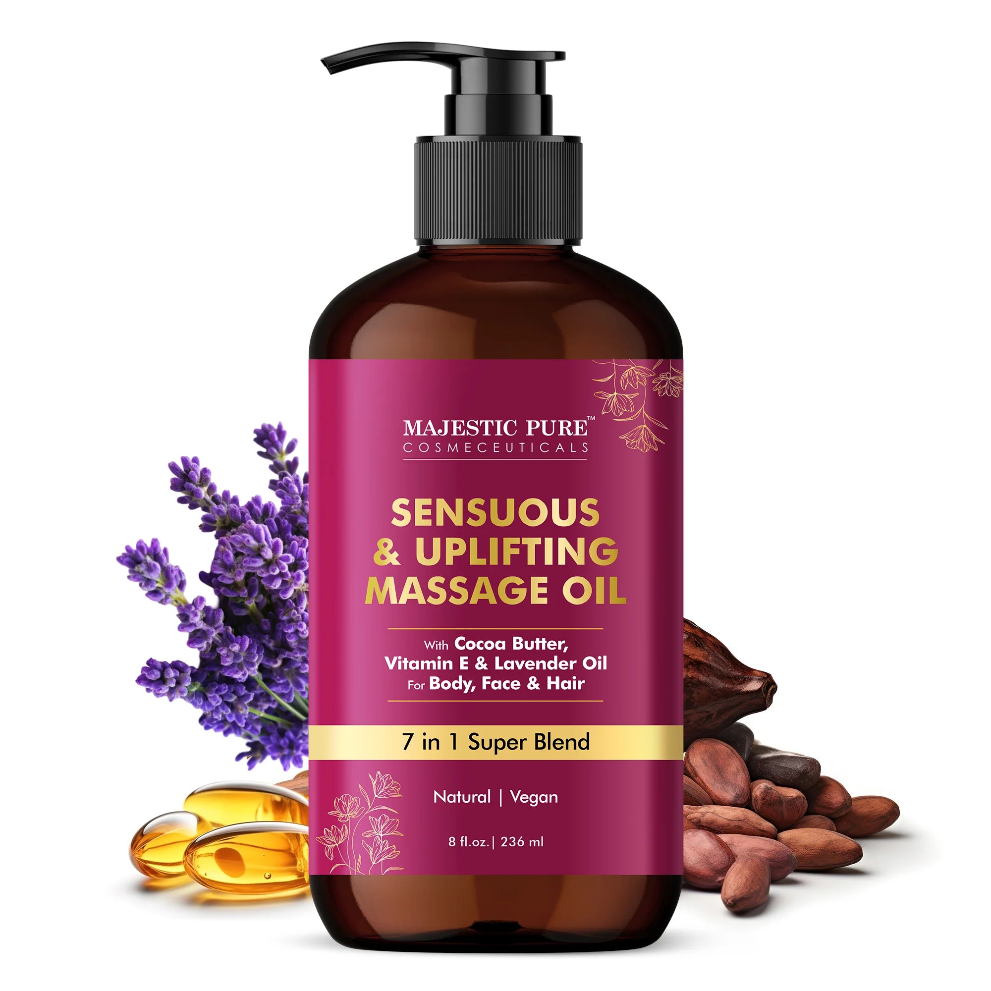 Sensuous Cocoa Massage Oil - 8 fl oz