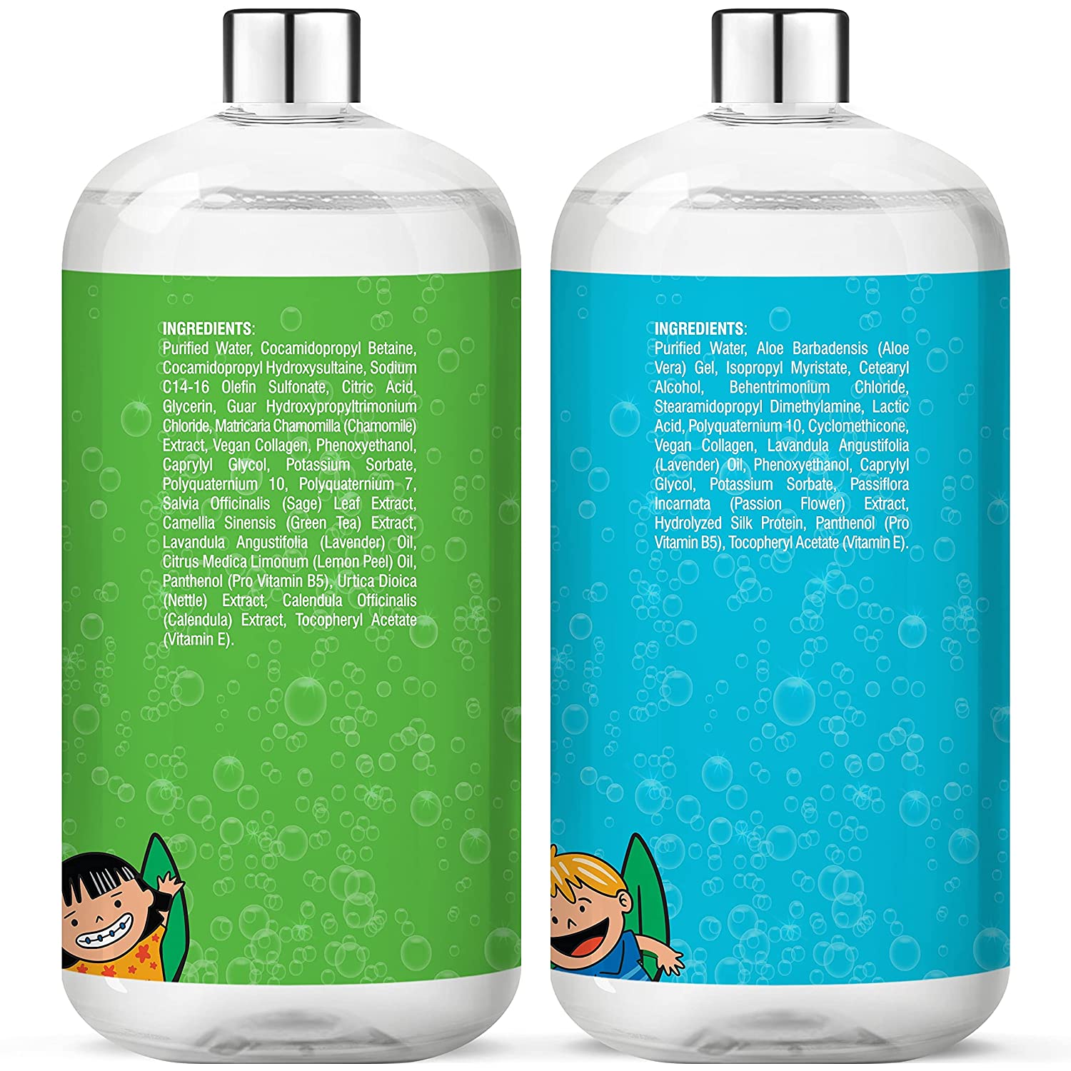 Kid's Vegan Collagen Shampoo and Conditioner Set