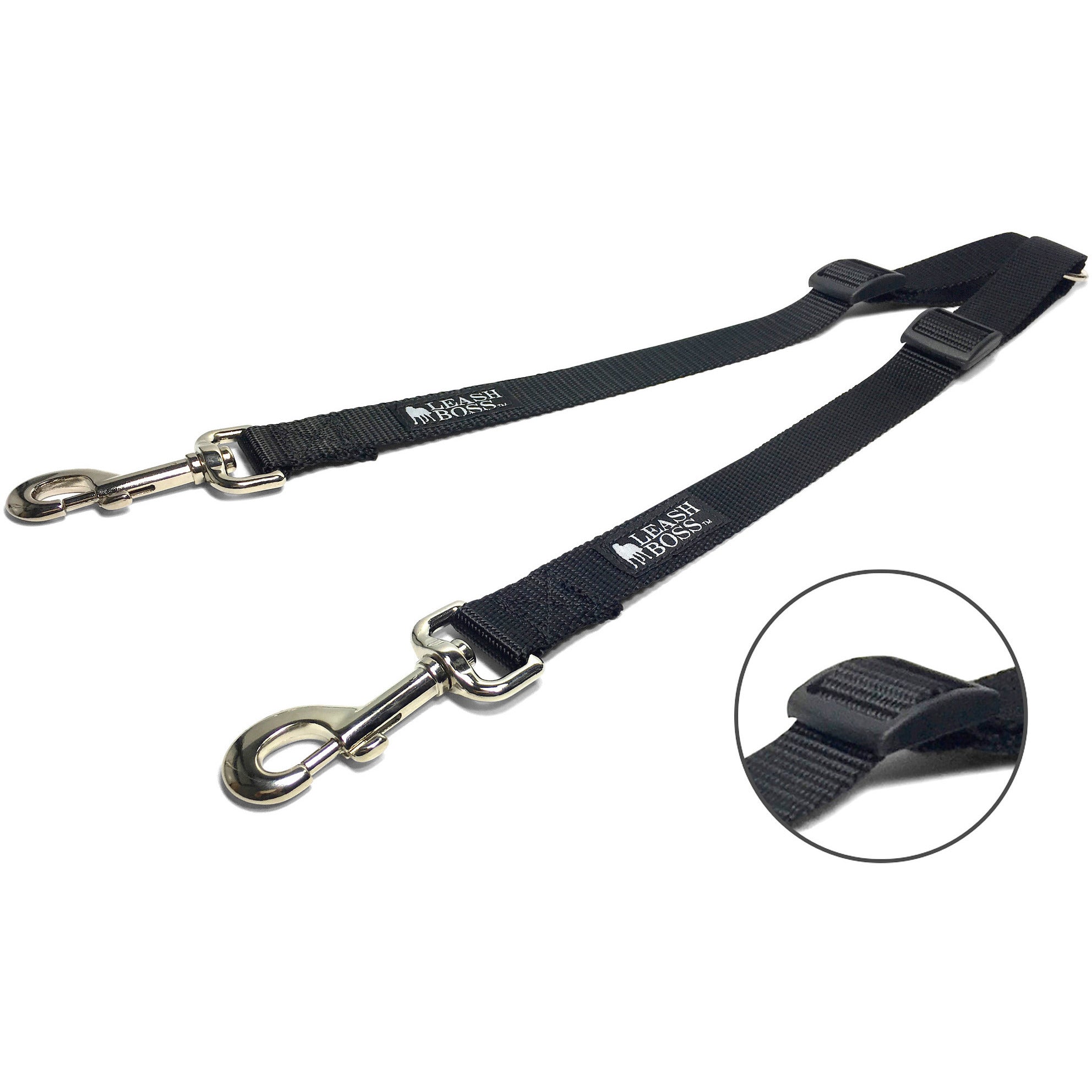 Adjustable Double Dog Leash Coupler for Walking Two Large Dogs