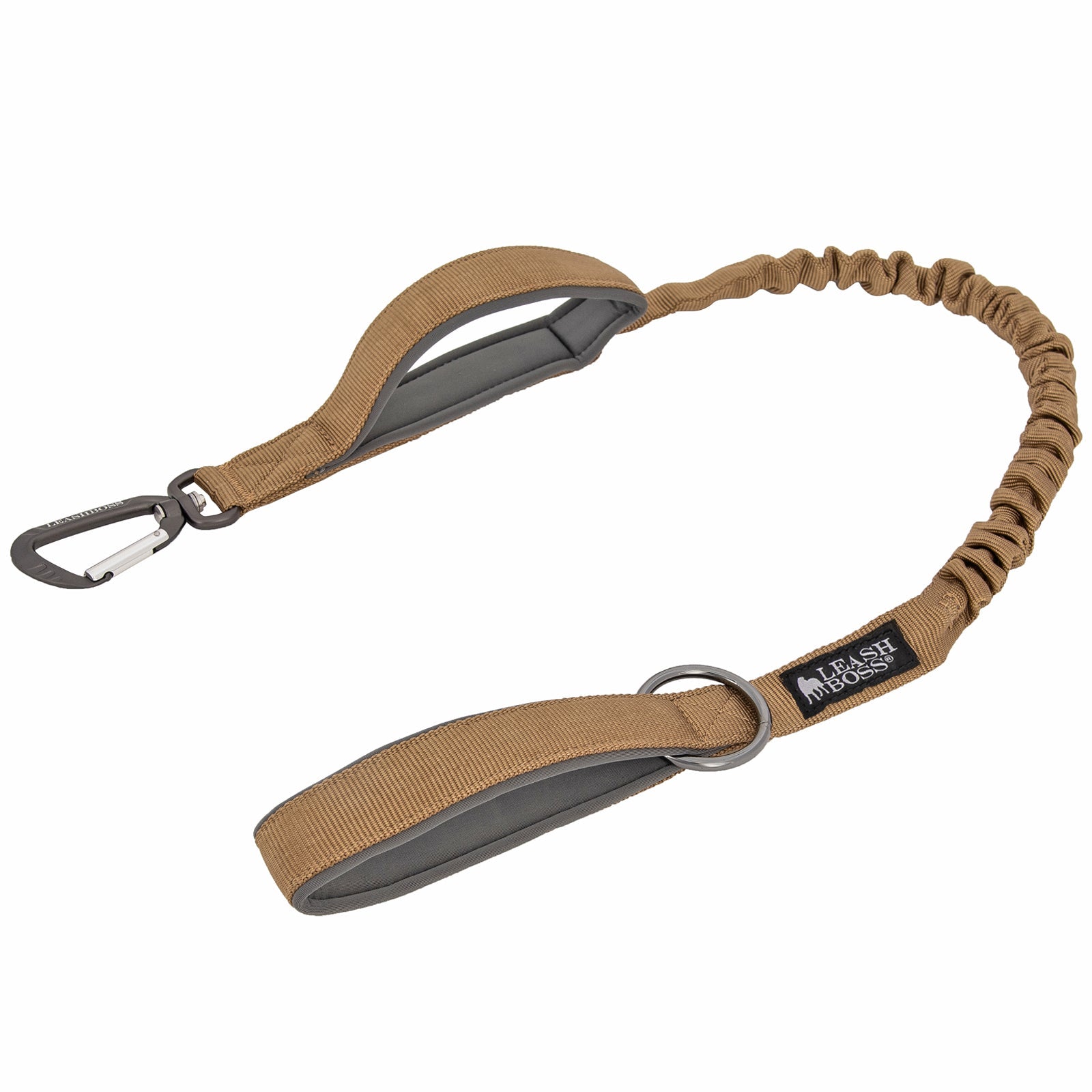 Tactical Dog Leash with Two Handles and Bungee Length