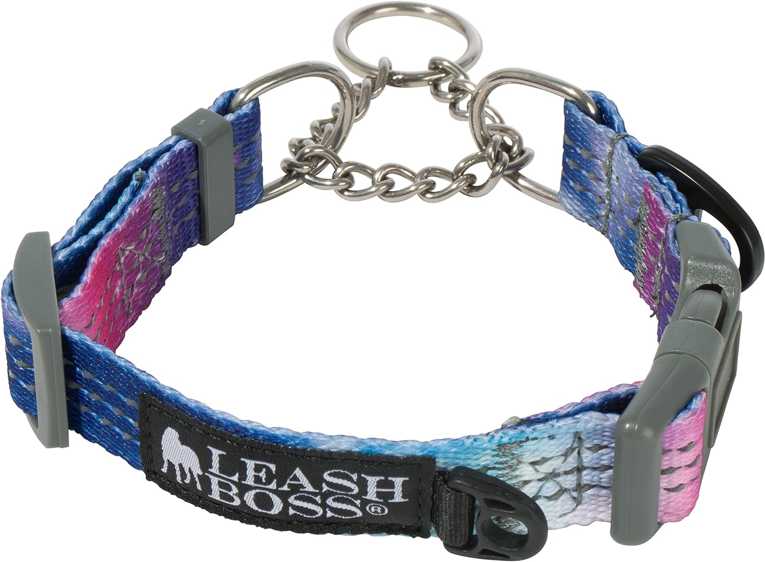Patterned Reflective Chain Martingale Dog Collar - Pattern Collection