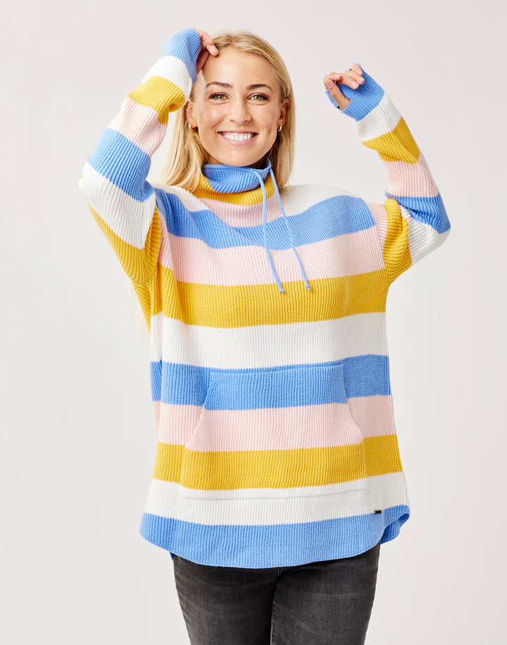 Rockvale Sweater: Sunshine Rugby Stripe