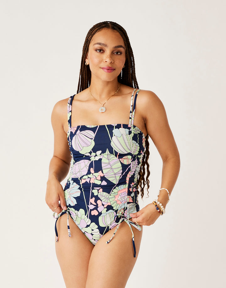 Out From Under Eyelet Corset One-Piece Swimsuit