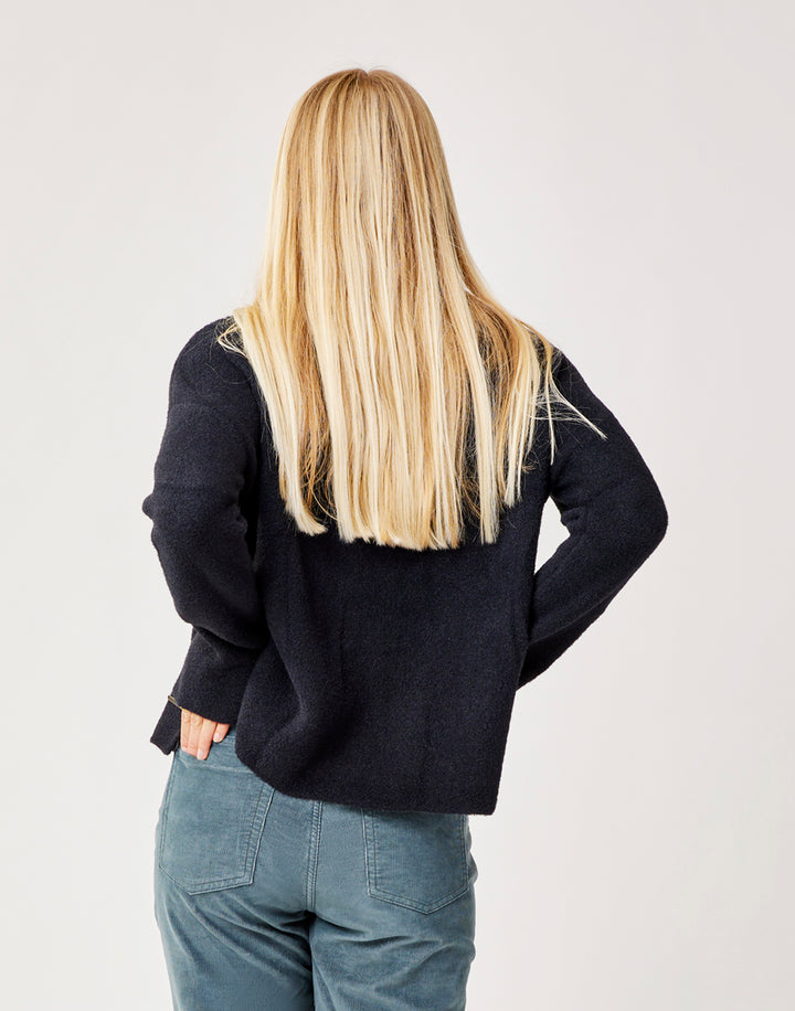 Olivia Plush Sweater: Black