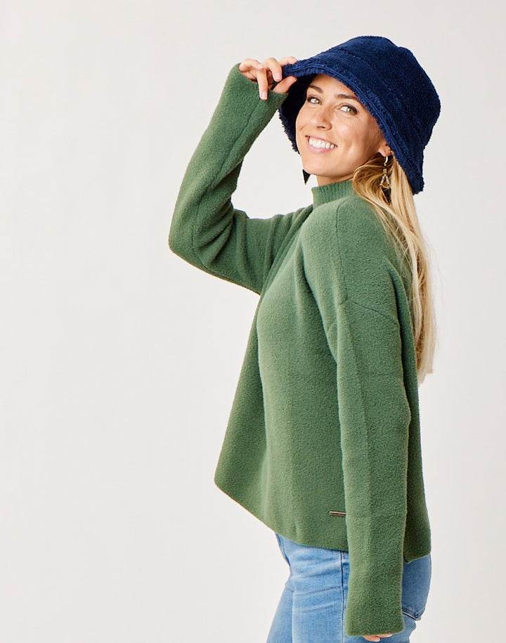 Olivia Plush Sweater: Cilantro