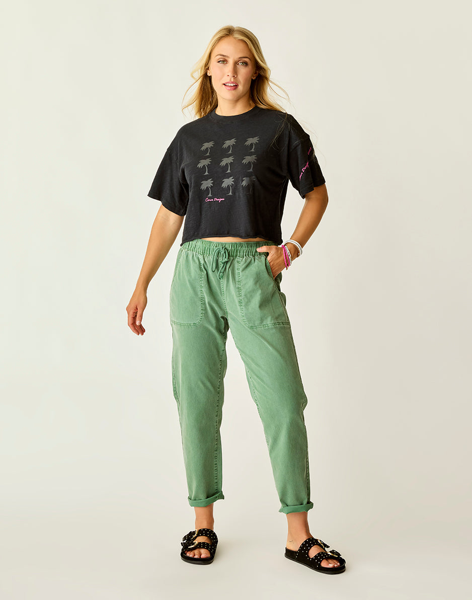 Parker Graphic Tee: Black Grid