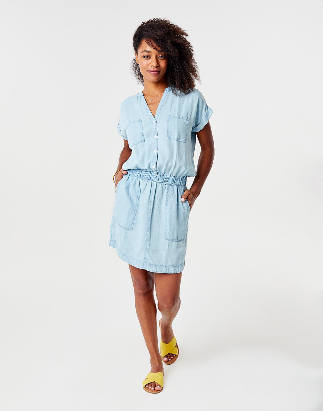 light chambray dress