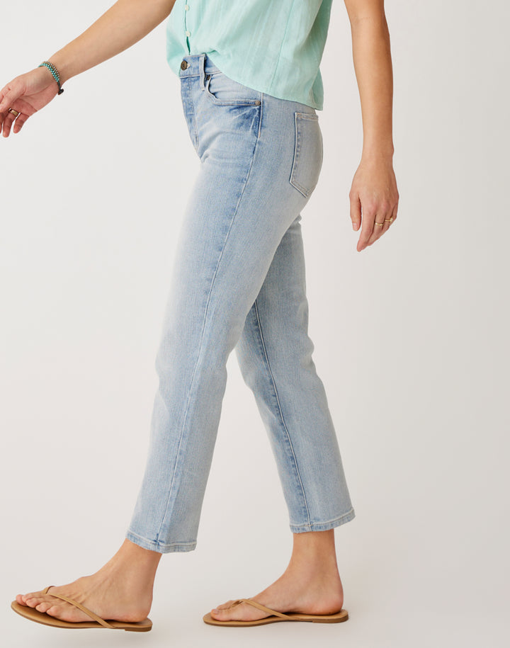 Zoe Denim Jumpsuit (Light Denim) - Laura's Boutique, Inc