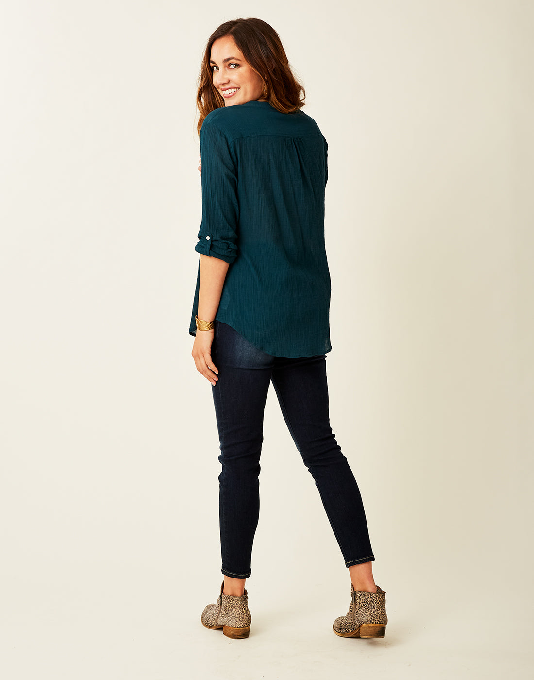 Dylan Gauze Tunic: Eden